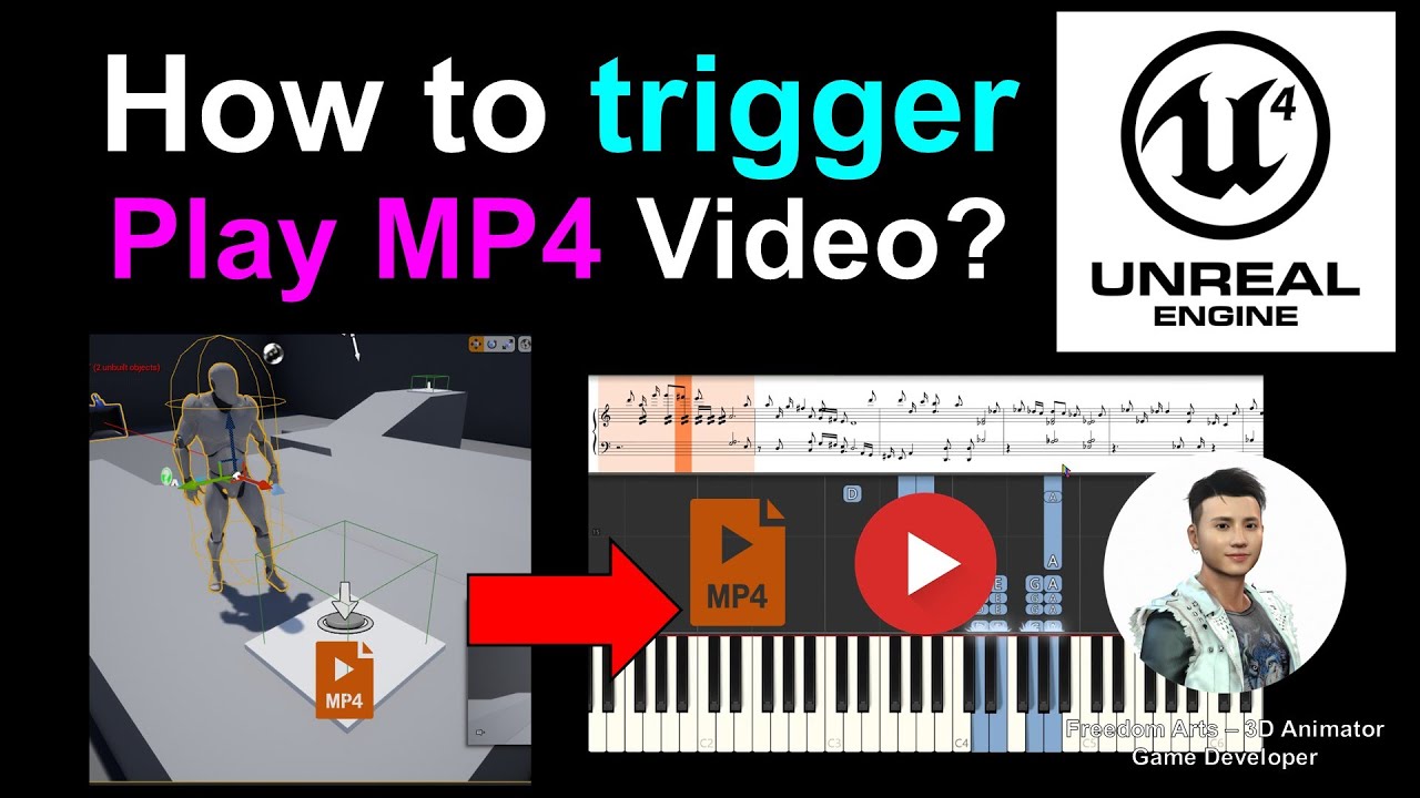 How to trigger Play MP4 Video in your game – Unreal Engine 4 Tutorial – Game Dev