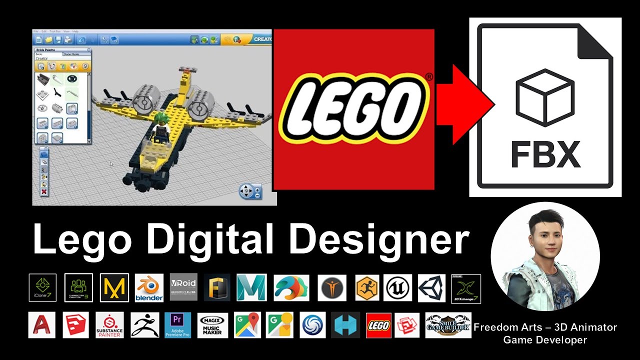 Lego Digital Designer to FBX – 3D Modeling Tutorial
