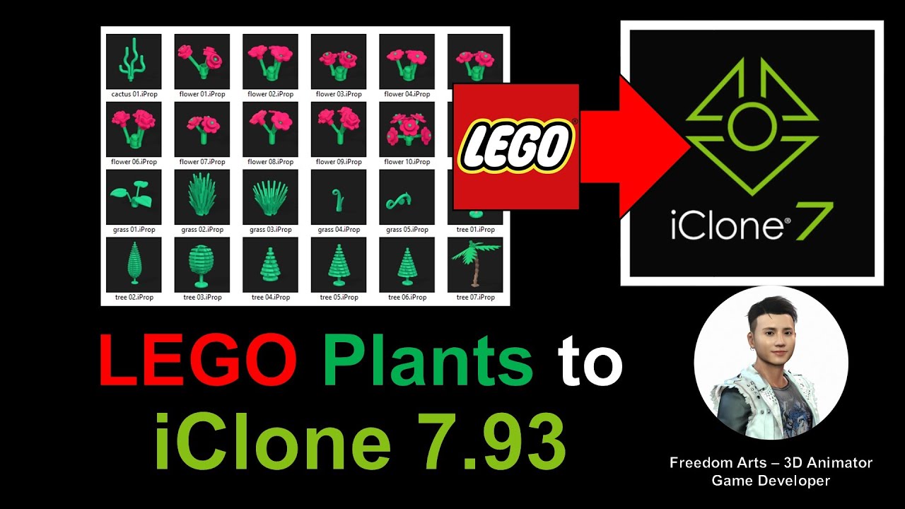 Lego Plant Collection to iClone 7.9 – iProp Sharing