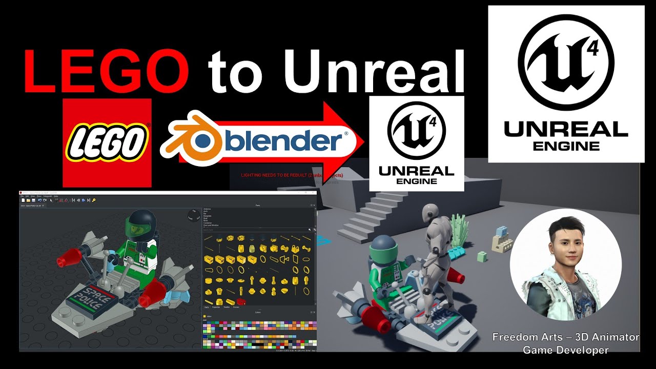 Lego to Unreal Engine (FREE through Blender) – Full Tutorial