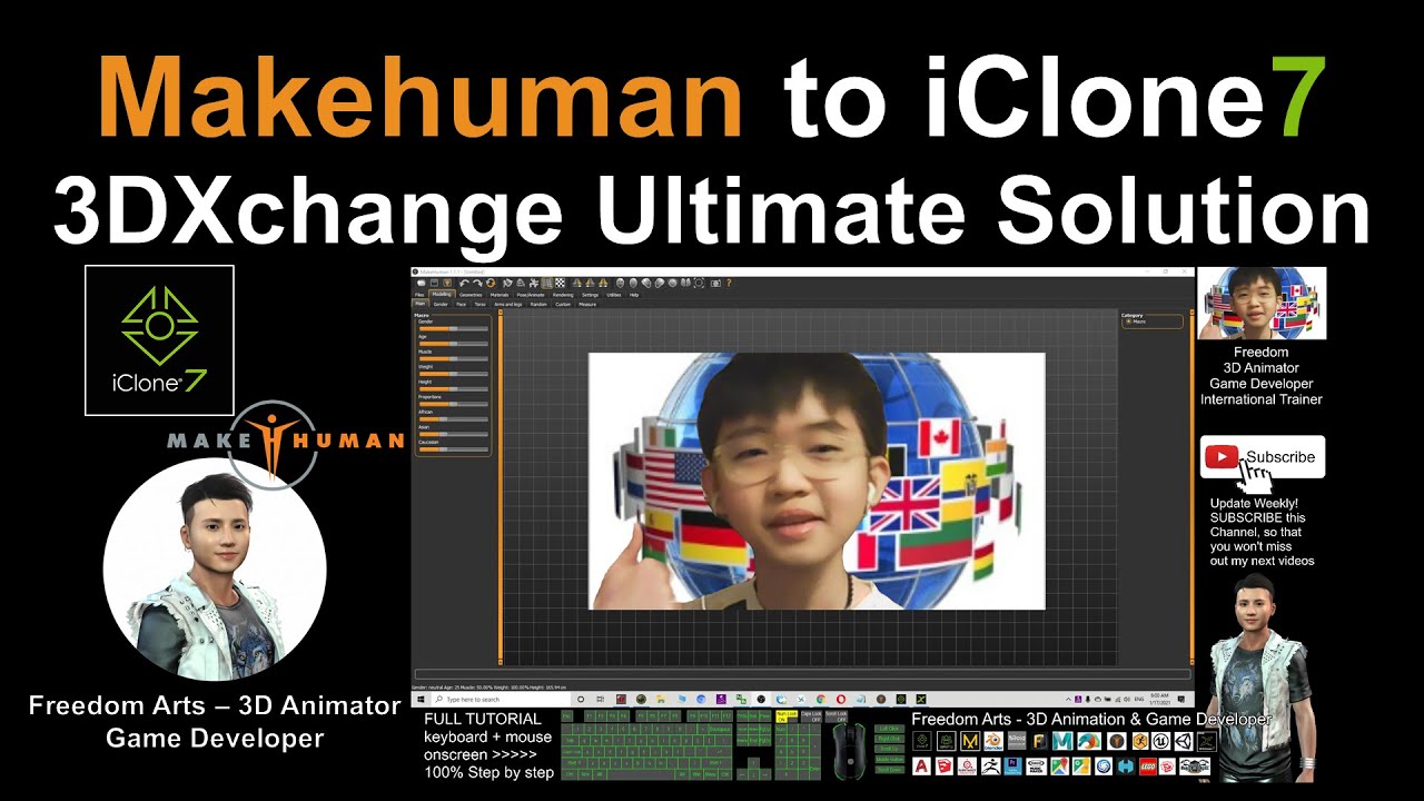 Makehuman to iClone 3DXchange Ultimate Solution