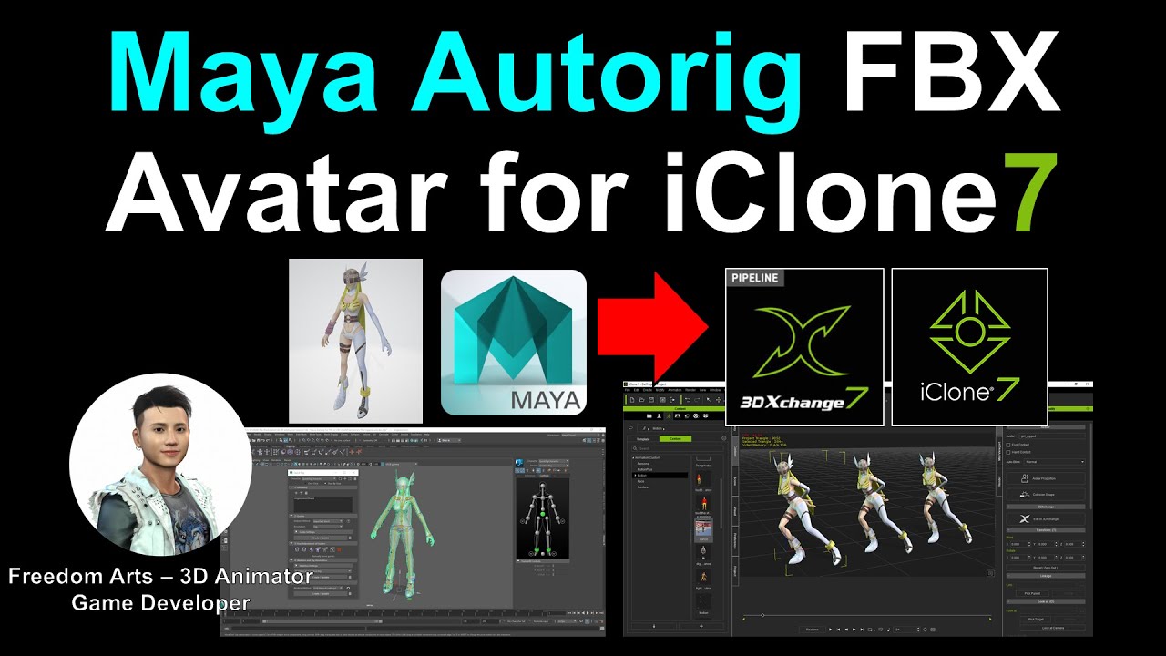 Maya Autorig FBX Avatar for iClone 7