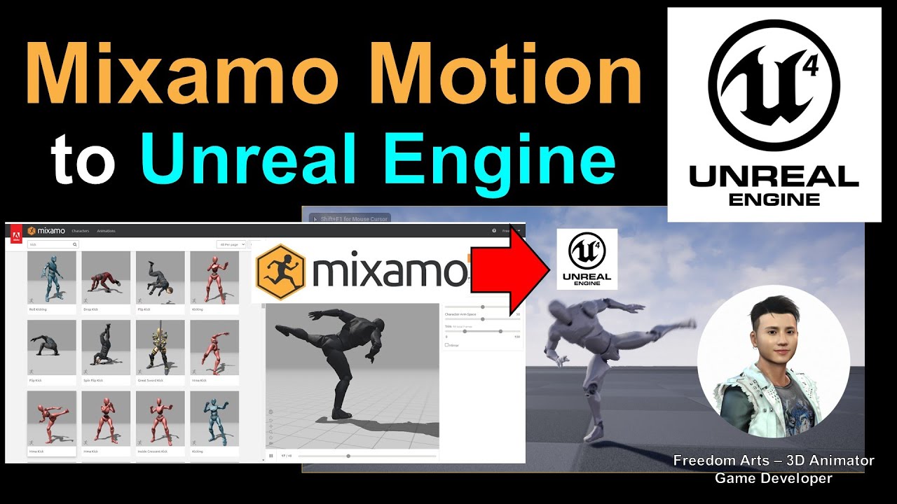 Mixamo Motion to Unreal Engine 4 – Full Tutorial