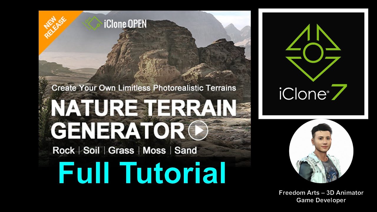 Nature Terrain Generator Full Tutorial – iClone 7.9 Tutorial