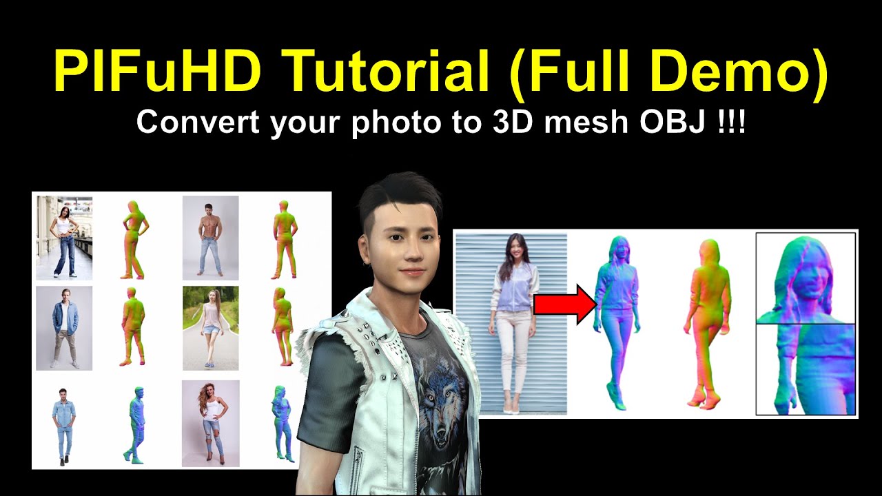 PIFuHD Tutorial – Picture to 3D mesh