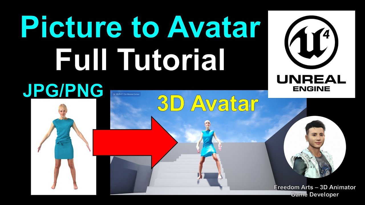 Picture to 3D Avatar – Unreal Engine 4 Tutorial – PIFuHD