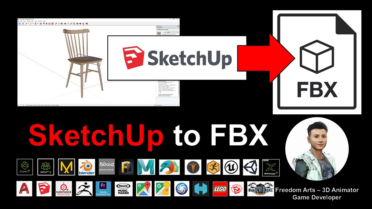 SketchUp to FBX – 3D Modeling Animation & Game Dev Tutorial