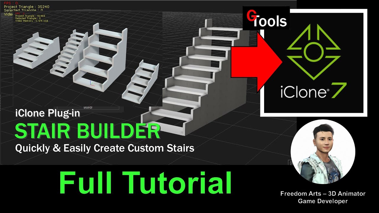 Stair Builder – iClone 7.9 Tutorial