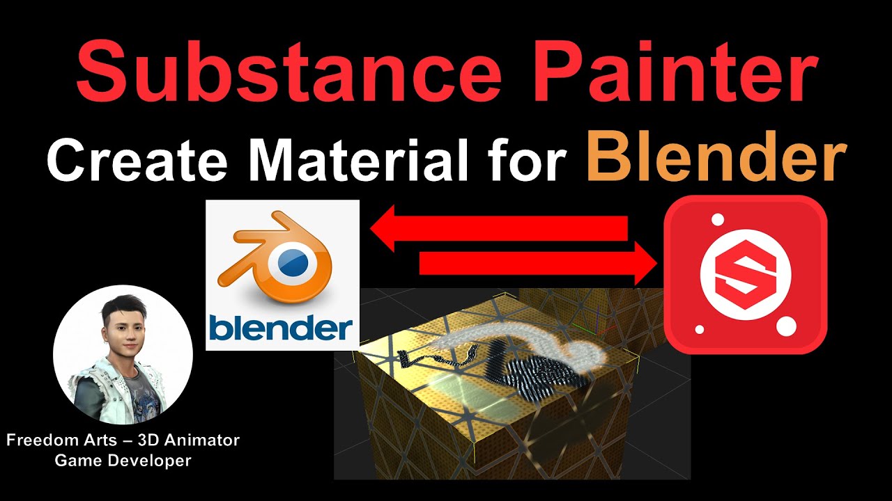Substance Painter - work for Blender - Freedom Arts 3D