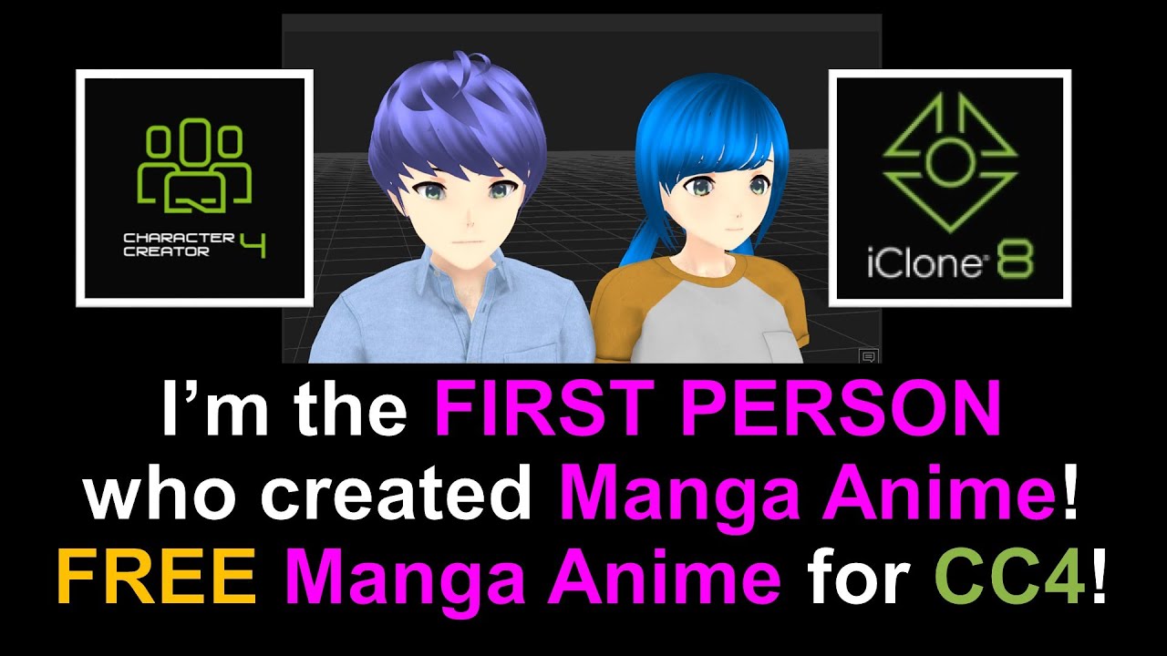 The First Manga Avatars in Character Creator 4 | Import, Customize, and Animate in iClone 8