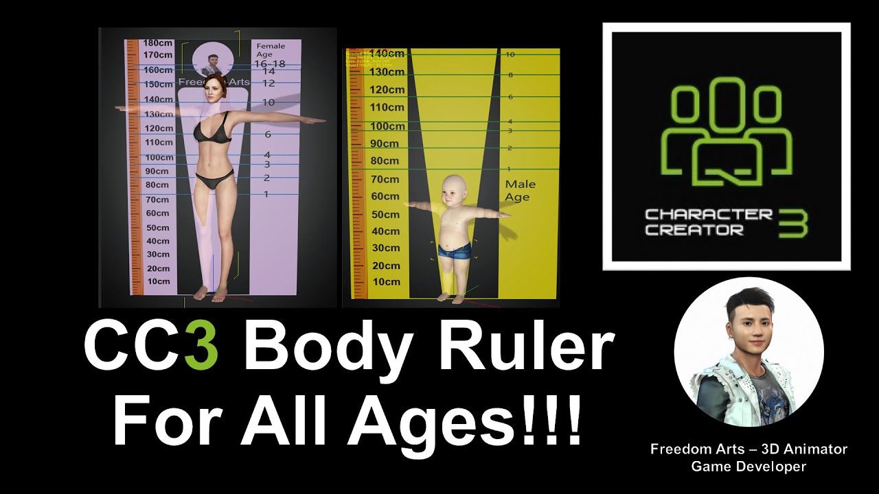 Ultimate Body Ruler for All Ages in Character Creator 3 – Full Tutorial