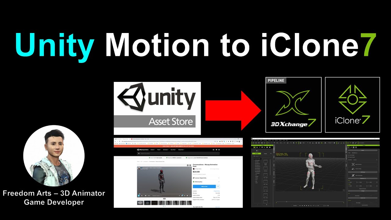 Unity Motion to iClone iMotion & rlMotion