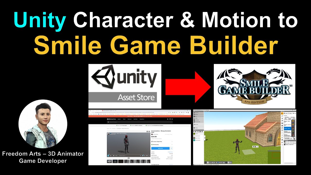 Unity to Smile Game Builder (Character & Motion)