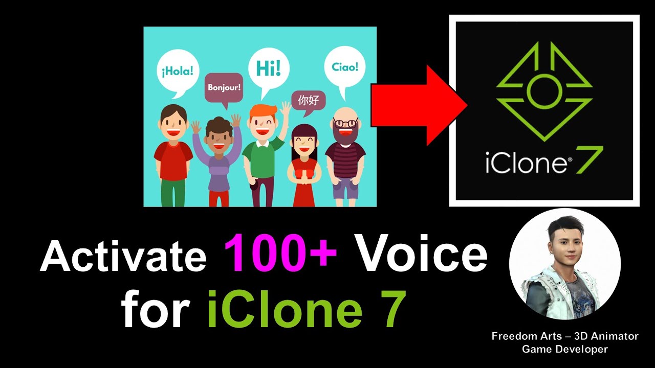 Unlock 100+ Text to speech (TTS) voice pack for iClone 7