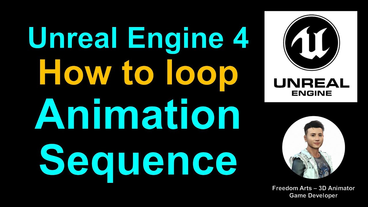 Unreal Engine 4 – How to loop an animation sequence in Game Scene – Full Tutorial