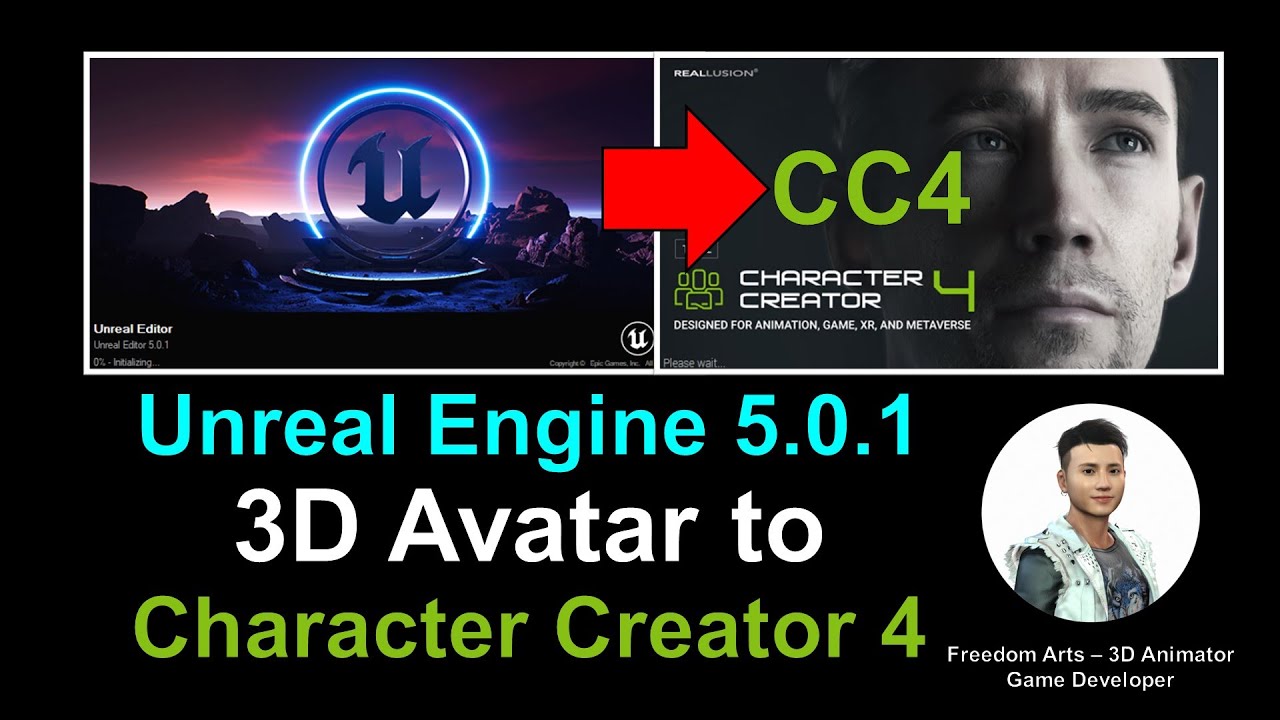 Unreal Engine 5.0.1 Avatar to Character Creator 4 – Full Tutorial