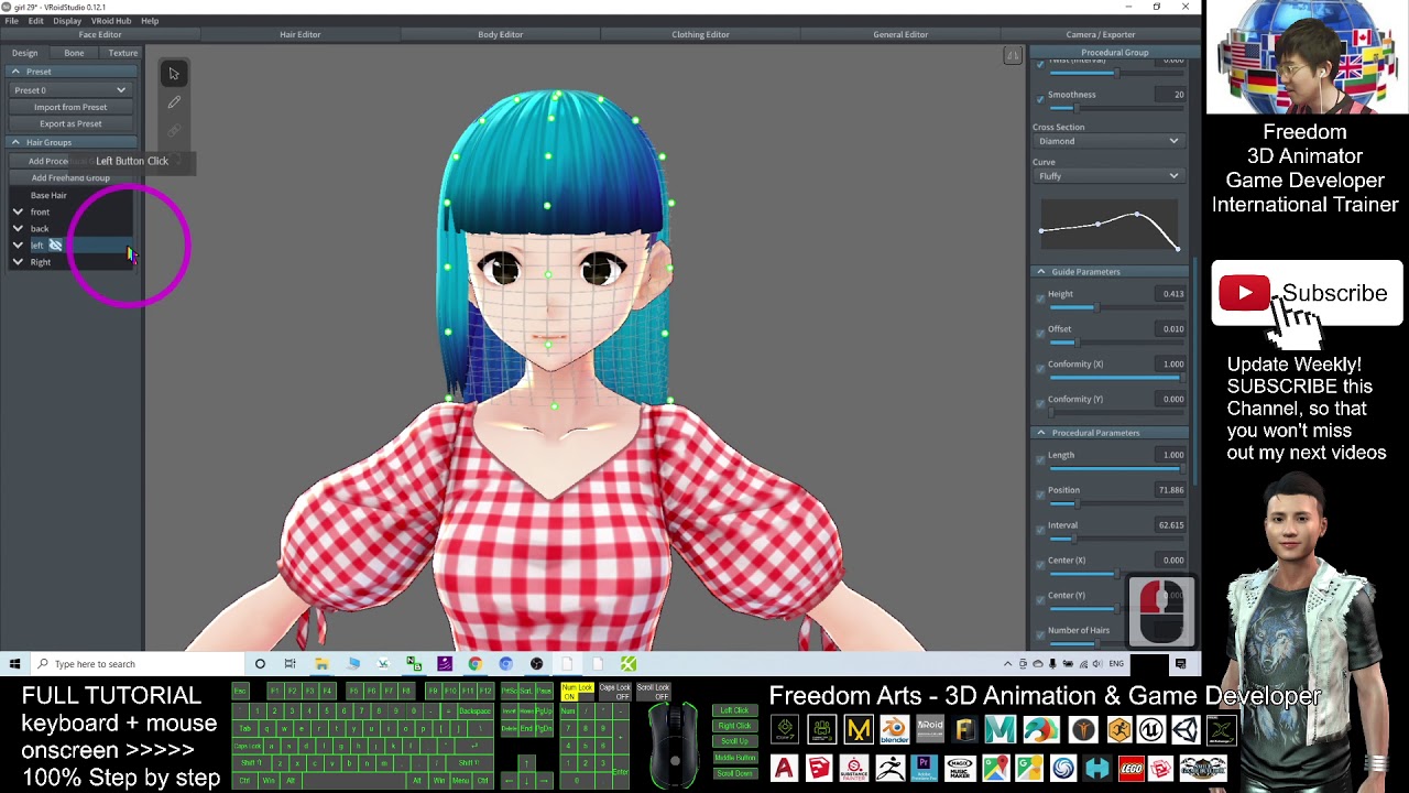 Vroid Studio – How to create New Hairstyle full tutorial (100% step-by-step)