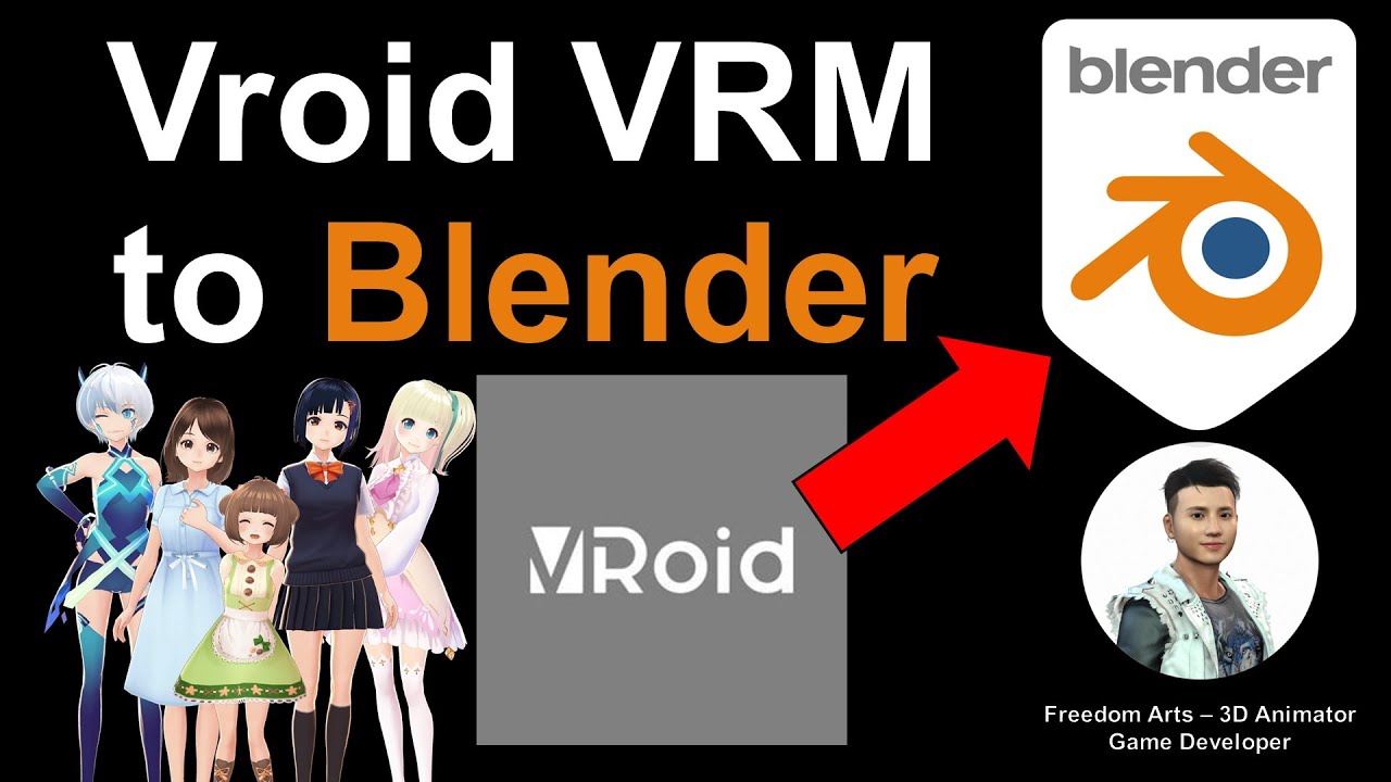 Vroid VRM to Blender and FBX – Full Tutorial