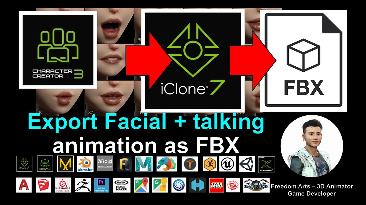 iClone 7 Facial & Talking Animation to FBX – Full Tutorial