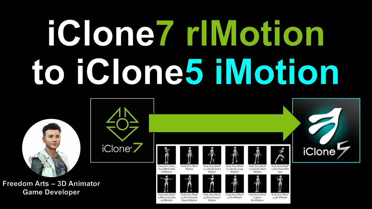 iClone 7 Motion to iClone 5 in 1-minute