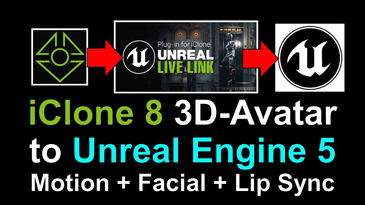 iClone 8 3D Avatar to Unreal Engine 5 – Motion + Facial + Viseme – iClone Unreal Live Link Tutorial