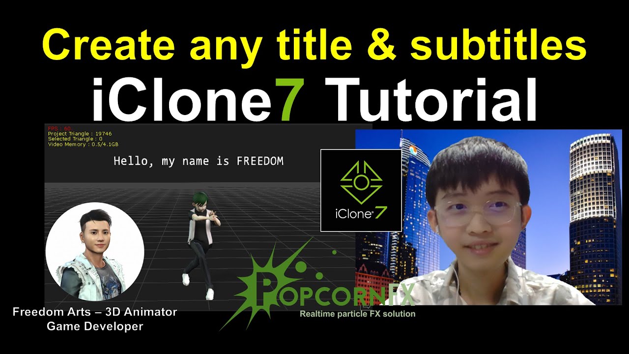 iClone – How to Create Subtitle and Title – iClone Tutorial