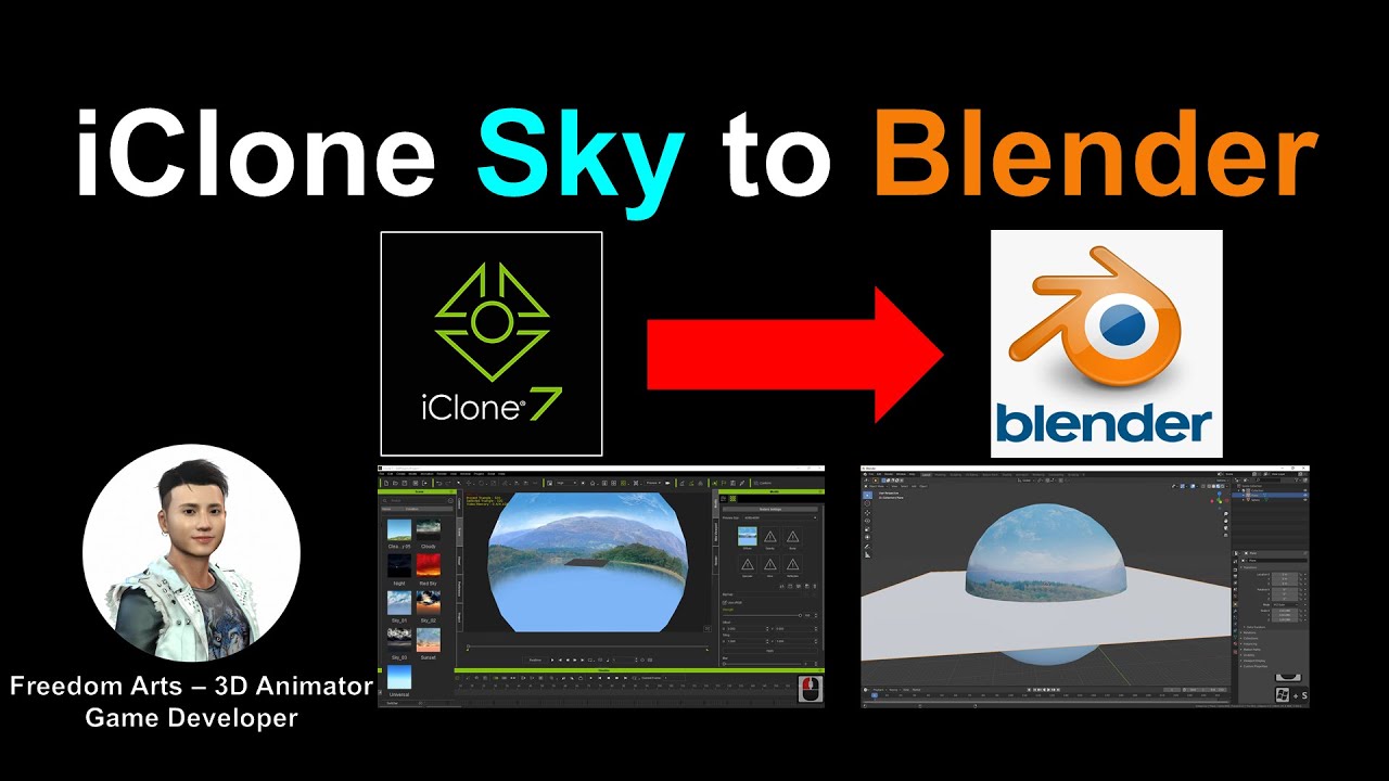 iClone Sky to Blender