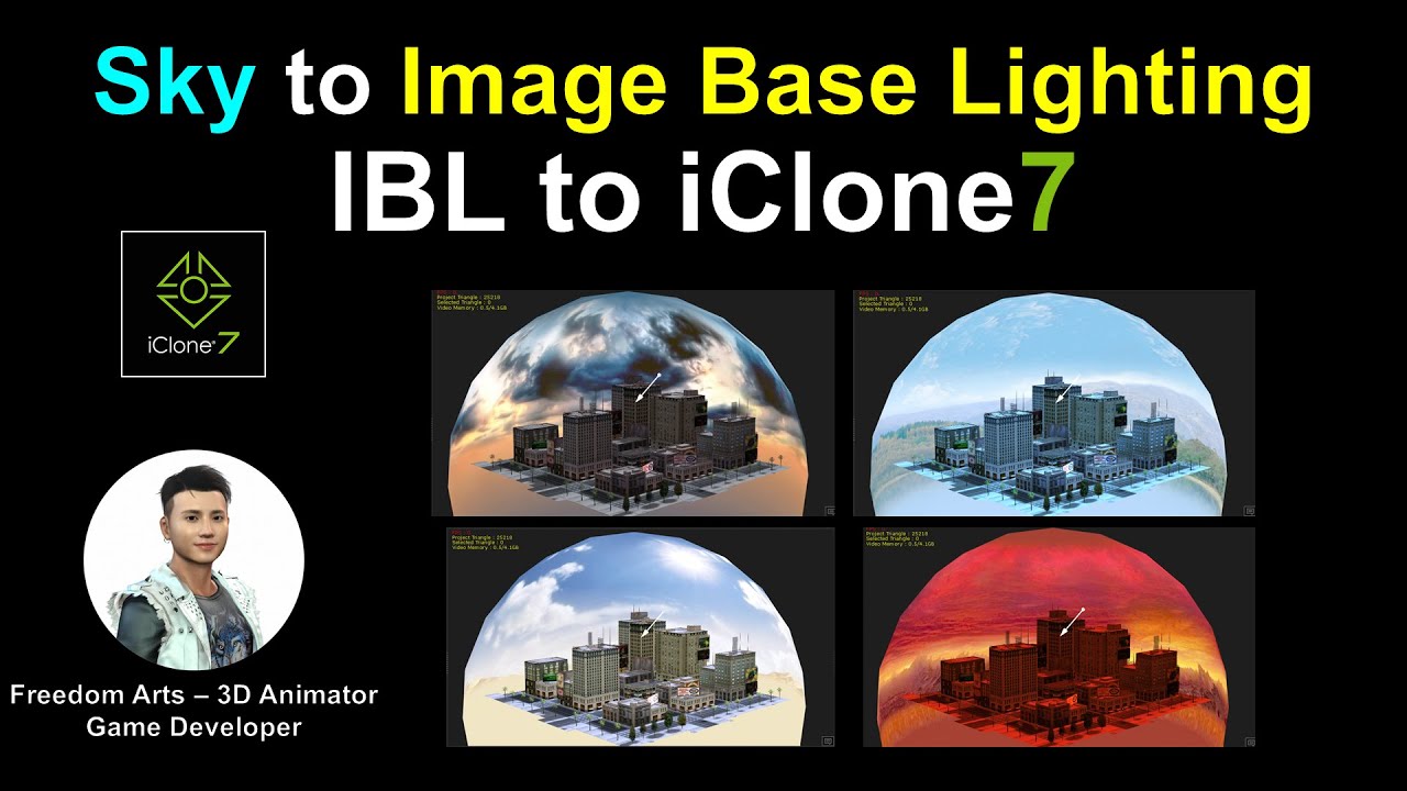 iClone Sky to Image Base Lighting