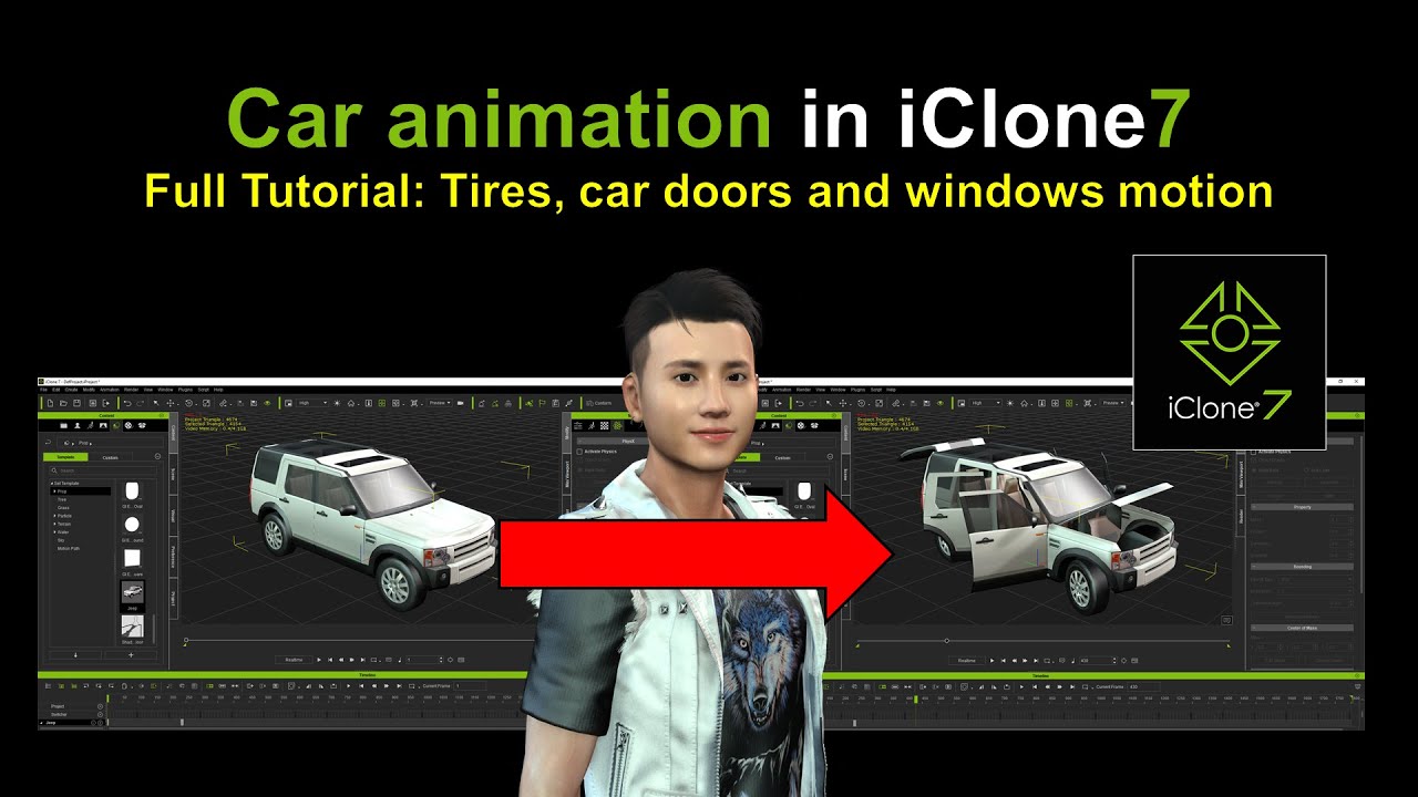 iClone Tutorial – Car animation in iClone