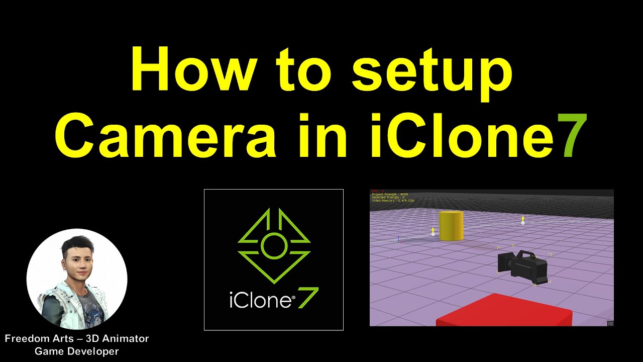 iClone Tutorial – How to Setup Camera in iClone – (camera follow object + camera follow motion path)