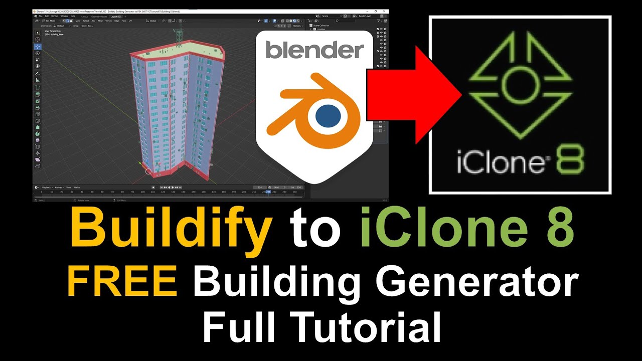 Buildify to iClone 8 Tutorial: Streamline 3D Building Creation and Animation Workflow