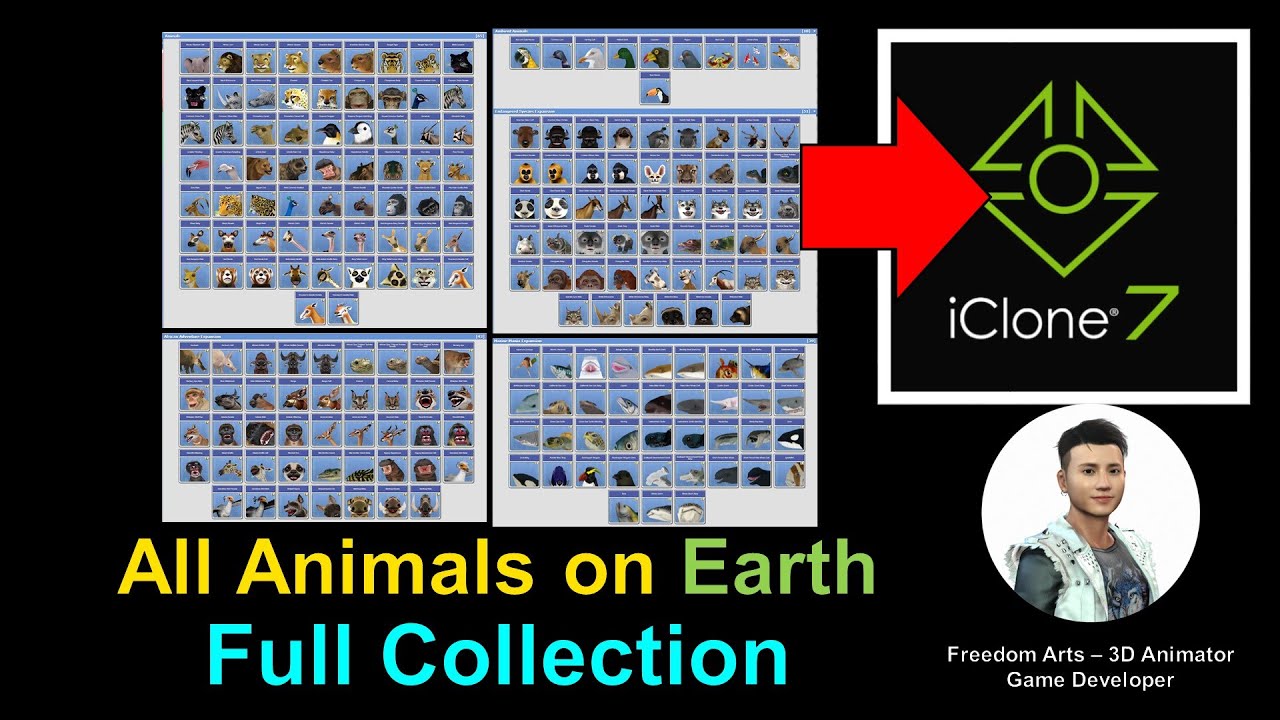 [Tutorial] [3D Model] [iClone] All Animals on Earth FULL COLLECTION – iClone 7.9 Tutorial – 3D Models resource