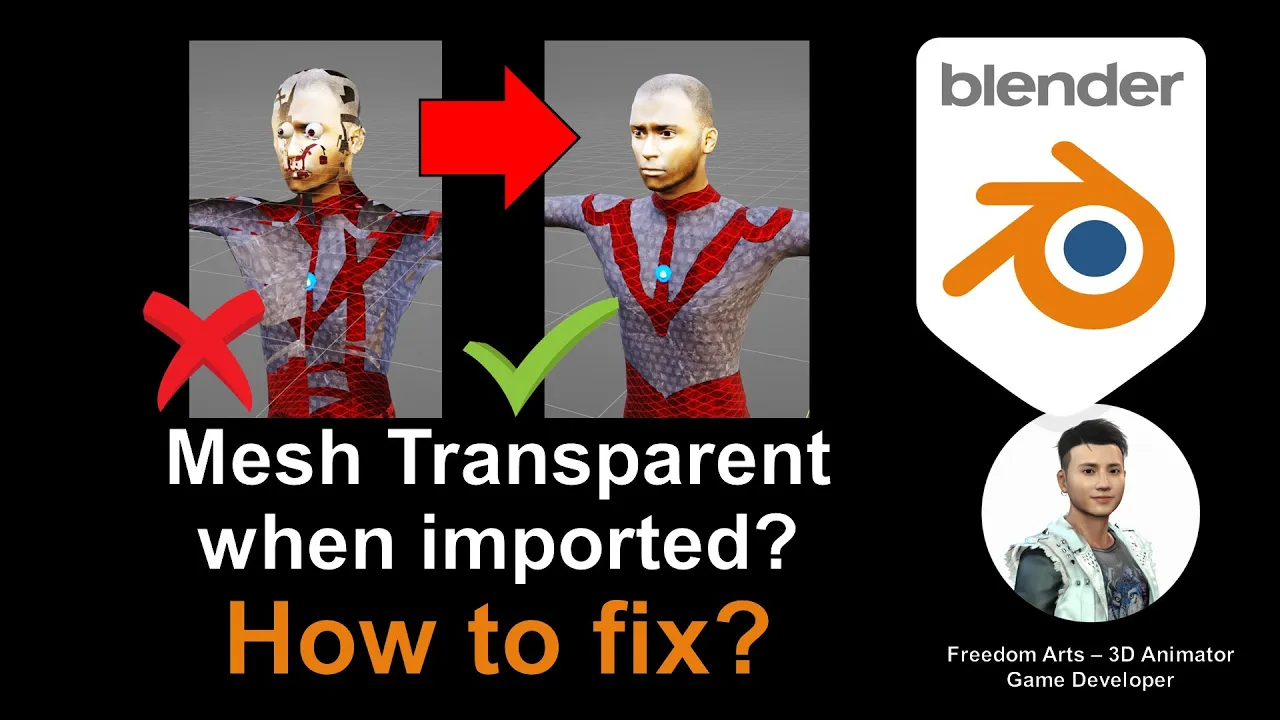 [Tutorial] [Blender] FBX Mesh Transparent when imported? Fixed