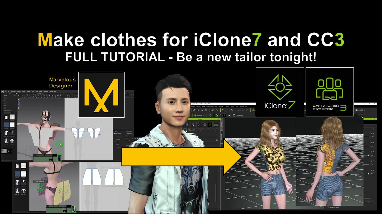 Marvelous designer to iClone and CC3