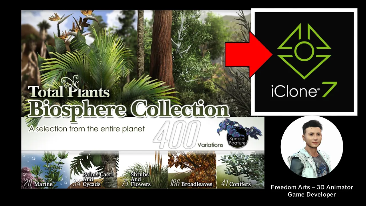 [Tutorial] [iClone] [Tree] Plants and Trees Full Collection – iClone 7.9 Tutorial