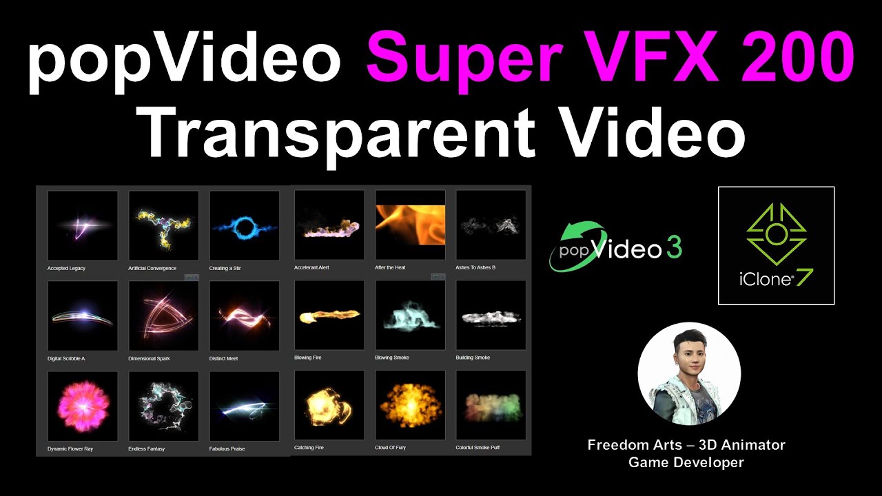 popVideo Super VFX 200 Drag & Drop Transparent Video – Tutorial