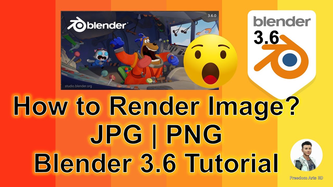 How to render image JPG | PNG picture – Blender 3.6 Tutorial