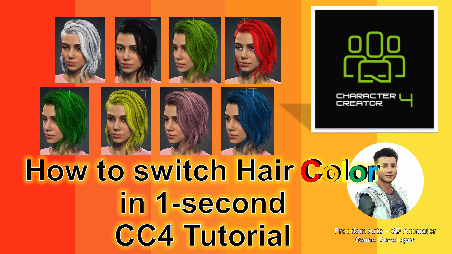 Change Hair Color in Character Creator 4: A Comprehensive Tutorial