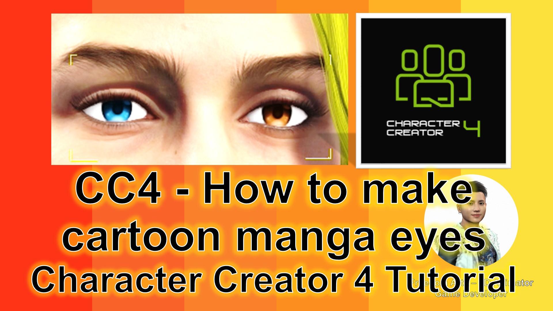 Creating Cartoon Manga Eyes in Character Creator 4: A Step-By-Step Tutorial