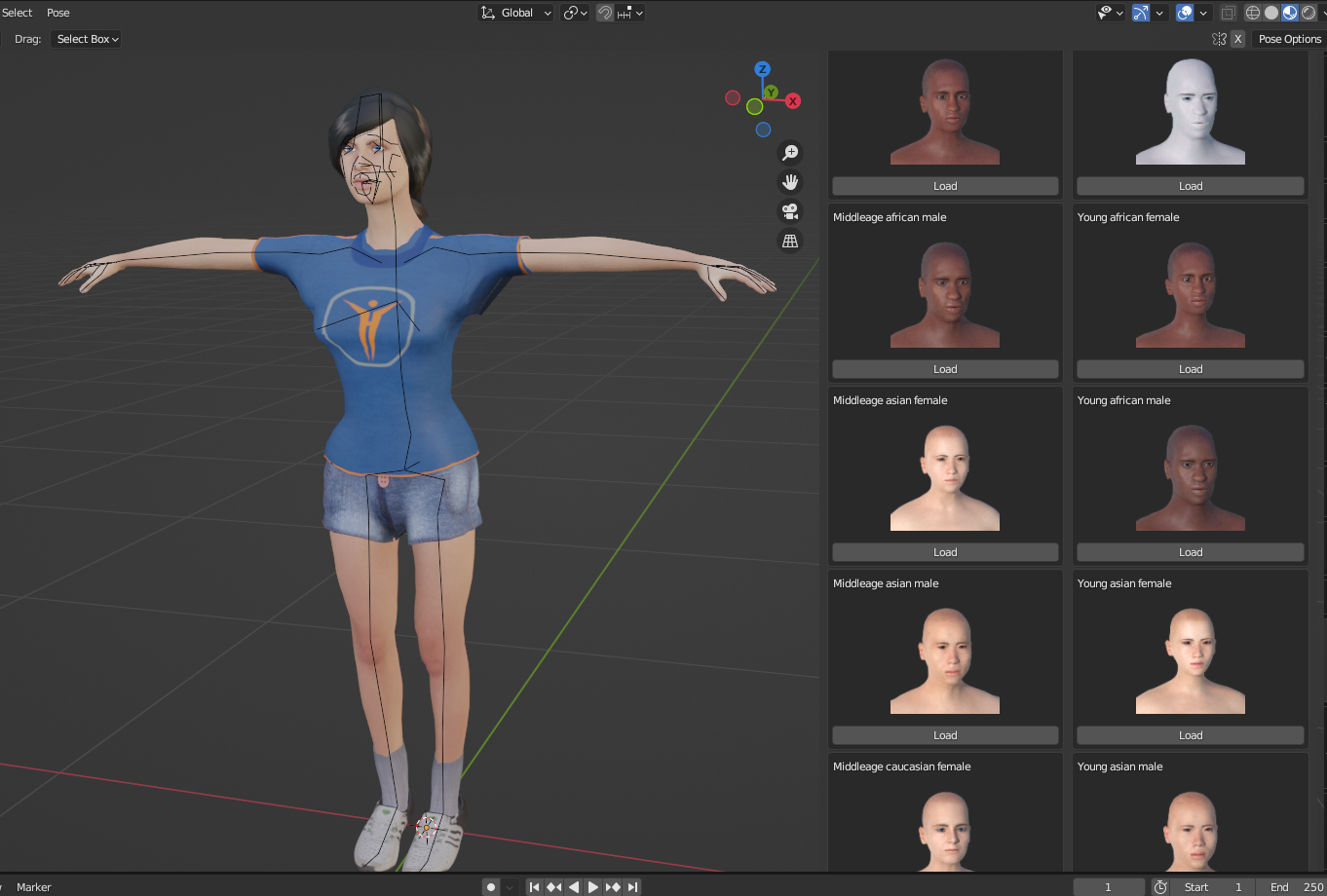 MPFB – Open Source Human Generator Plugin for Blender