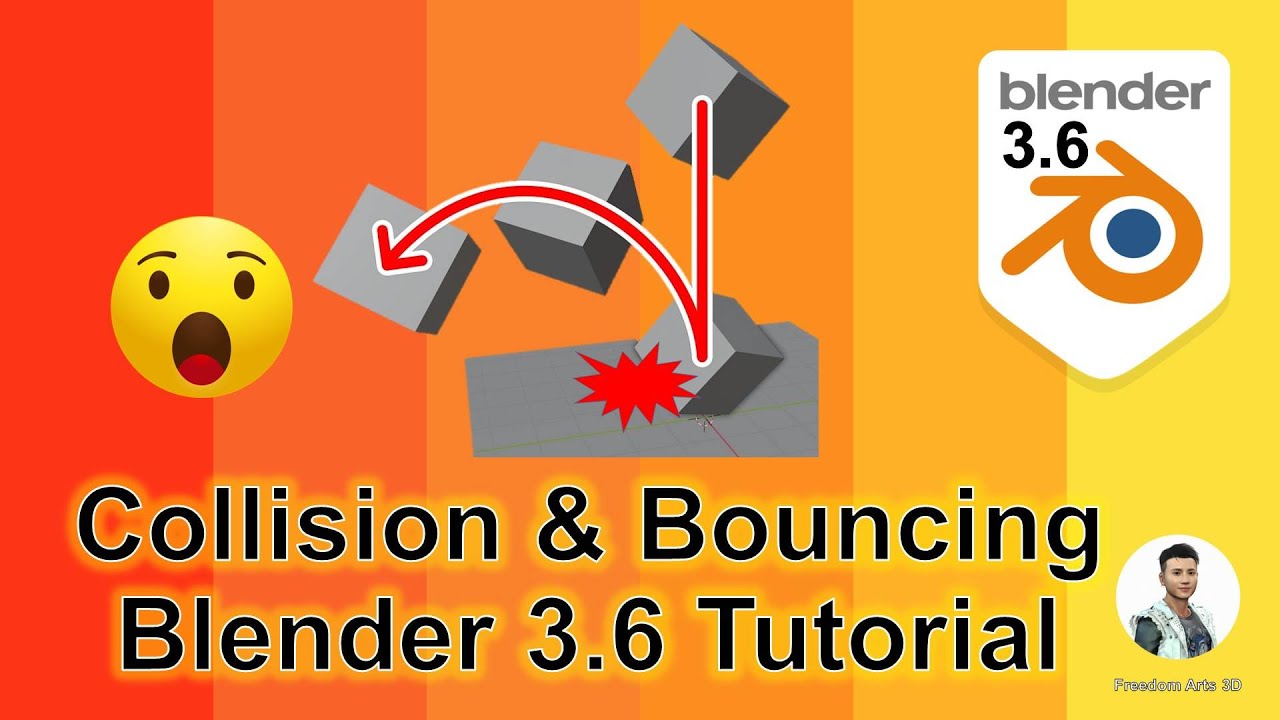 How to create Collision & Bouncing – Blender 3.6 Tutorial