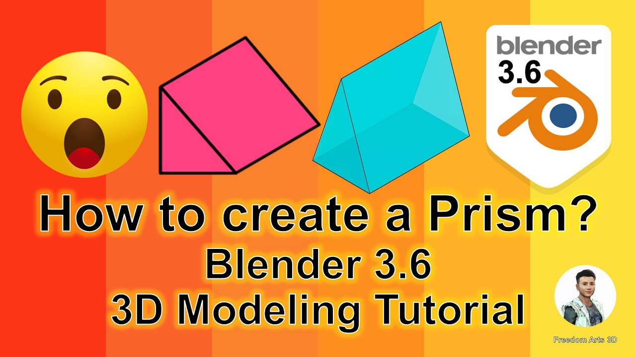 How to create a Prism – Blender 3.6 3D Modeling Tutorial