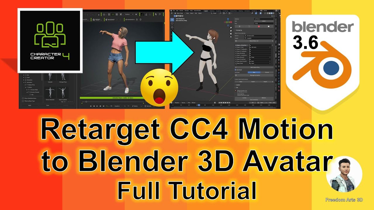 iClone & CC4 Motion to Blender 3.6 – Character Creator | Animation Pipeline Tutorial