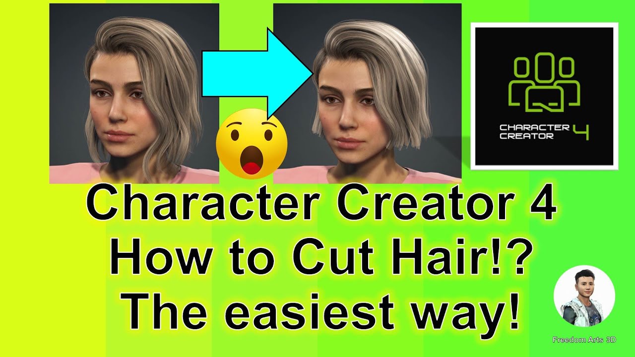 How to Cut Hair – Character Creator 4 – CC4 Tutorial