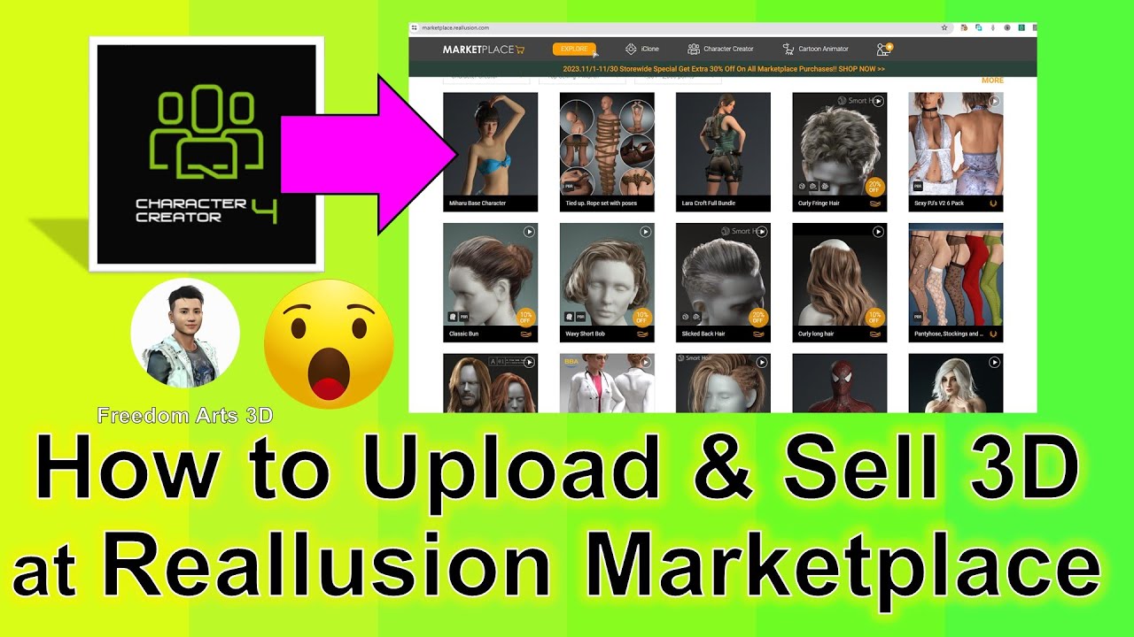 CC4 Model – How to upload & Sell at Reallusion Marketplace? Character Creator 4 Tutorial
