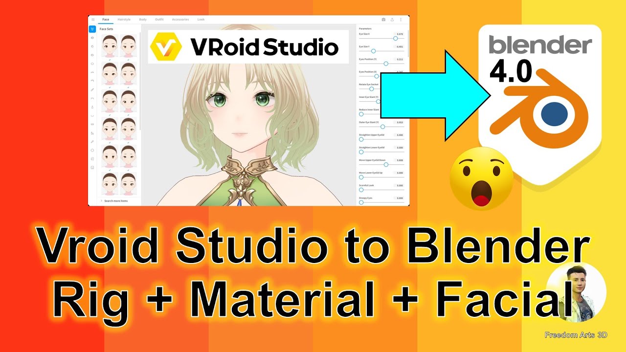 Vroid Studio to Blender 4.0 – VRM importer – Tutorial – Mangga Cartoon Creator