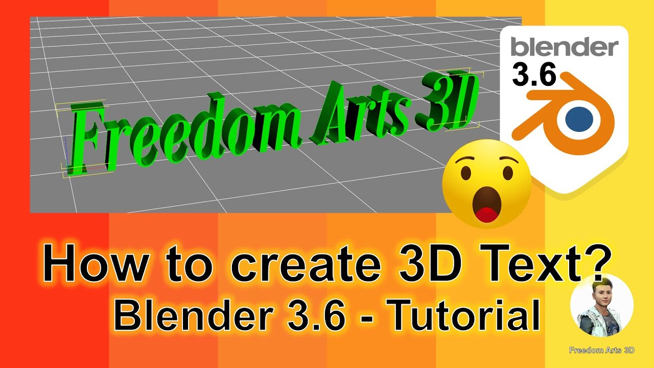 How to create 3D Text – Blender 3.6 Tutorial
