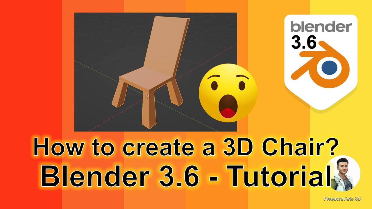 How to create a 3D Chair – Blender 3.6 Modeling Tutorial