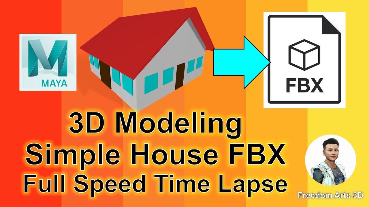 3D House Modeling – Time Lapse – Maya – FBX exported