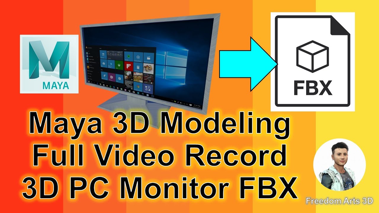 3D Modeling in Maya: Witness the Creation of a PC Monitor | FREE FBX Download